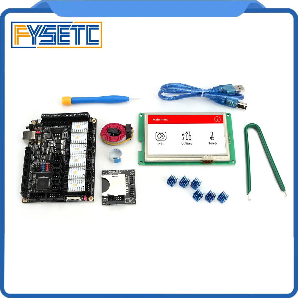 FYSETC F6 V1.3 ALL-in-one Mainboard + 4.3" Touch Screen With SD Reader + 6pcs TMC2100 V1.3 Stepper Motor Driver Supper Silence
FYSETC F6 V1.3 ALL-in-one Mainboard + 4.3" Touch Screen With SD Reader + 6pcs TMC2100 V1.3 Stepper Motor Driver Supper Silence