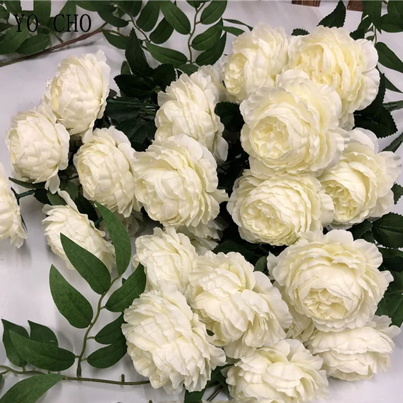 9 Heads Artificial Peony Flowers Silk Peony Bouquet Christmas Wreath Home Decoration White Peony Fake Flower Chinese Peony Roses
9 Heads Artificial Peony Flowers Silk Peony Bouquet Christmas Wreath Home Decoration White Peony Fake Flower Chinese Peony Roses