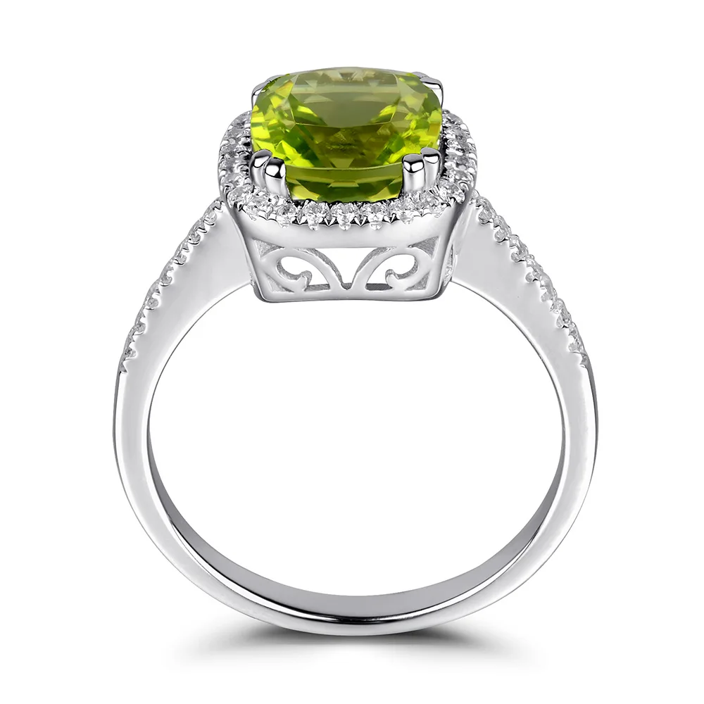 Leige Jewelry Natural Peridot Ring Halo Green Gemstone Engagement Rings for Women 925 Sterling Silver Anniversary Fine Jewelry
Leige Jewelry Natural Peridot Ring Halo Green Gemstone Engagement Rings for Women 925 Sterling Silver Anniversary Fine Jewelry