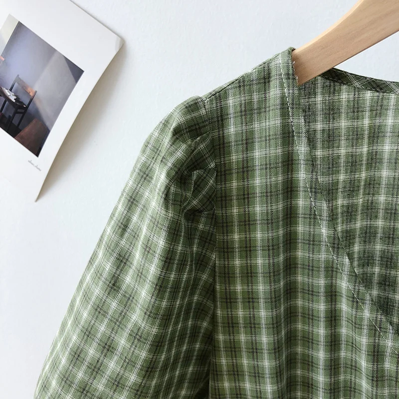 Plaid Dress 2019 Summer Mori Girl Cotton Linen Elegant Dress Female Vestidos Short Sleeve Casual Loose Maxi Long Dress Ladies
Plaid Dress 2019 Summer Mori Girl Cotton Linen Elegant Dress Female Vestidos Short Sleeve Casual Loose Maxi Long Dress Ladies