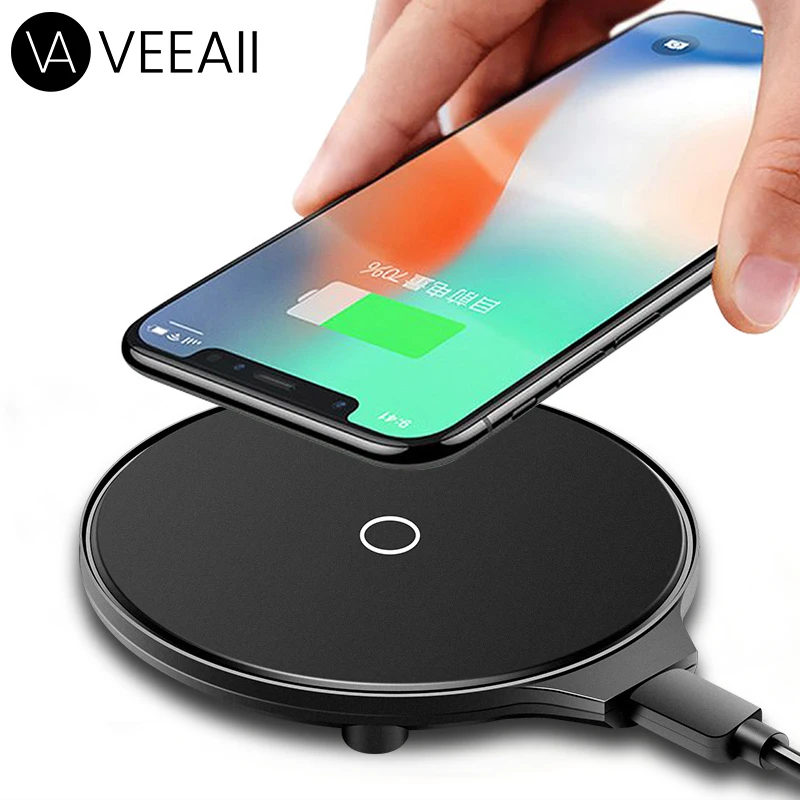 Беспроводное зарядное устройство VEEAII Qi 5 Вт для iPhone 11Pro X Xs MAX XR 8 Plus зарядная usb