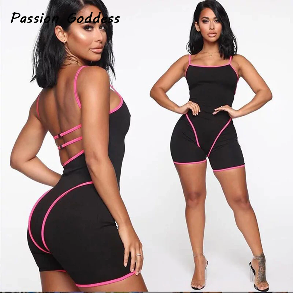 Fitness Women Hollow Out Playsuits Backless Bandage Jumpsuit Shorts Strap Sleeveless Slim Fit Playsuits Rompers Overalls Outfits
Fitness Women Hollow Out Playsuits Backless Bandage Jumpsuit Shorts Strap Sleeveless Slim Fit Playsuits Rompers Overalls Outfits