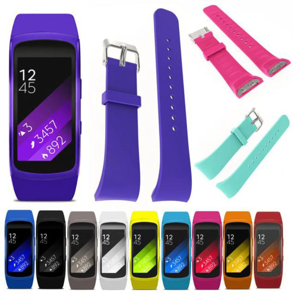 Силиконовый ремешок для часов роскошный силиконовый сменный Samsung Gear Fit2 Pro фитнес