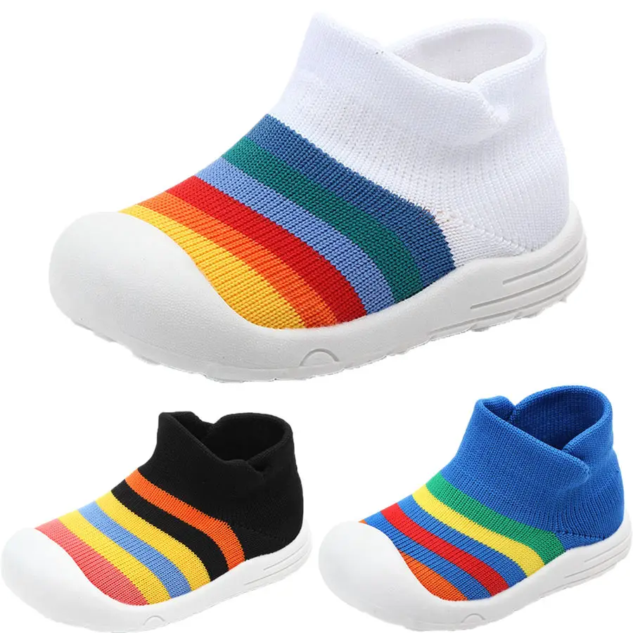 Kids Baby Girl Boy Colorful Striped Soft Sole Toddler Infant Sneaker Shoes Prewalker Anti-slip Autumn Spring 2019 New
Kids Baby Girl Boy Colorful Striped Soft Sole Toddler Infant Sneaker Shoes Prewalker Anti-slip Autumn Spring 2019 New
