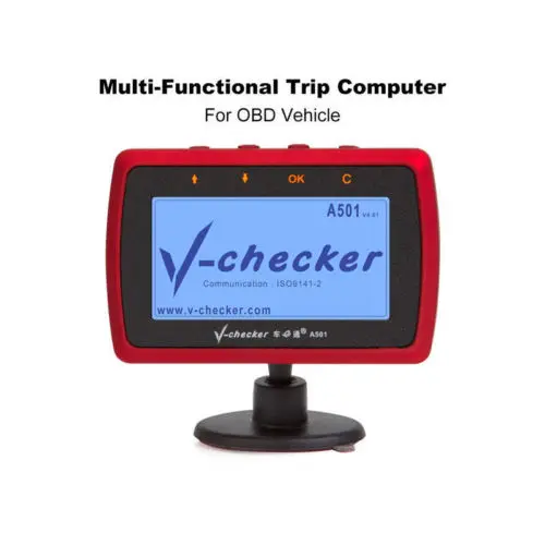 V checker A501 бортовой компьютер OBD II сканер считыватель кодов ошибок двигателя