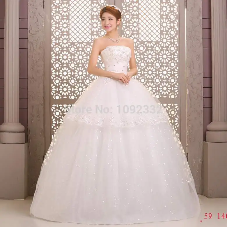 2016 New stock bridal gown plus size women wedding dress bandage tube top princess lace slim lace up scalloped a10
2016 New stock bridal gown plus size women wedding dress bandage tube top princess lace slim lace up scalloped a10