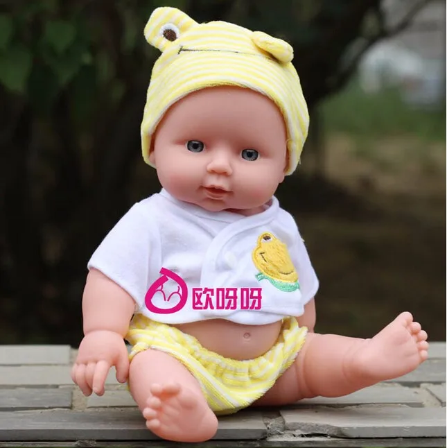 28CM Reborn Baby Doll Soft Vinyl Silicone Lifelike Newborn Baby for Girl Christmas Birthday Gift Random Color Speaking Sound Toy
28CM Reborn Baby Doll Soft Vinyl Silicone Lifelike Newborn Baby for Girl Christmas Birthday Gift Random Color Speaking Sound Toy
