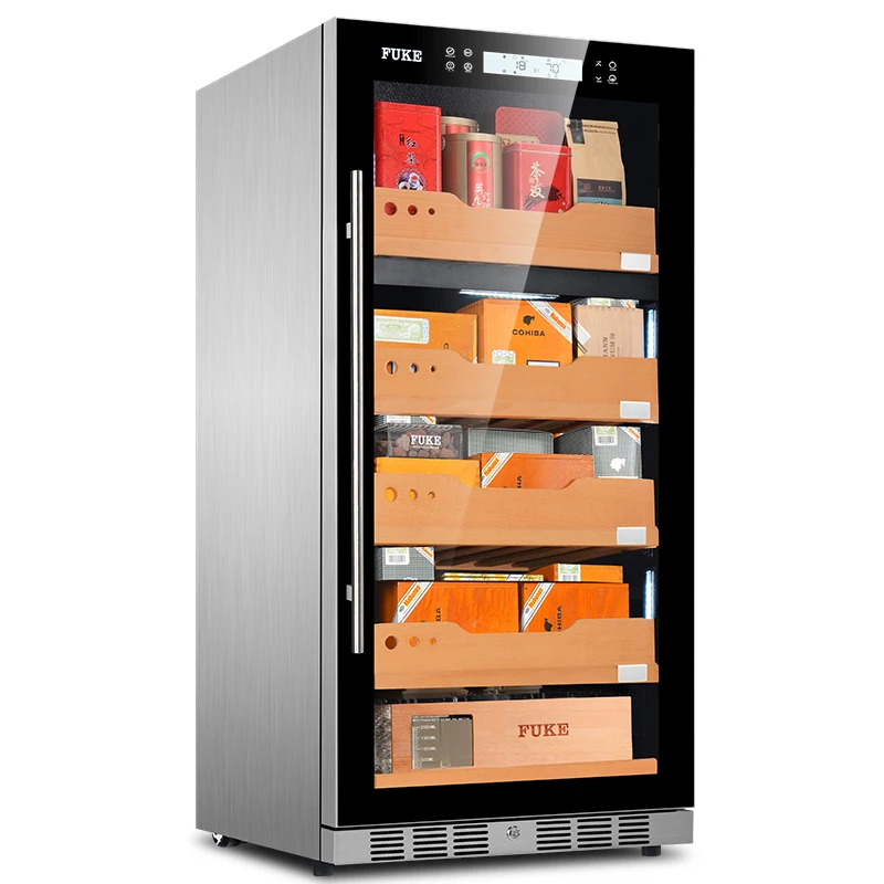 FUKE шкаф для сигар большой деревянный светодиодный светильник humidor сигары humidor чайный шкаф сигары чайный кулер FK-128CT1
FUKE шкаф для сигар большой деревянный светодиодный светильник humidor сигары humidor чайный шкаф сигары чайный кулер FK-128CT1