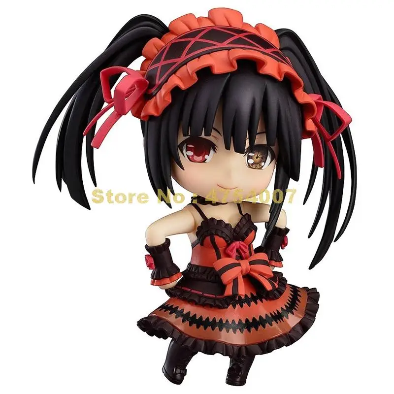 Аниме cute date a live q version tokisaki kurumi сменная лицо экшн фигурка из ПВХ 10 см #466