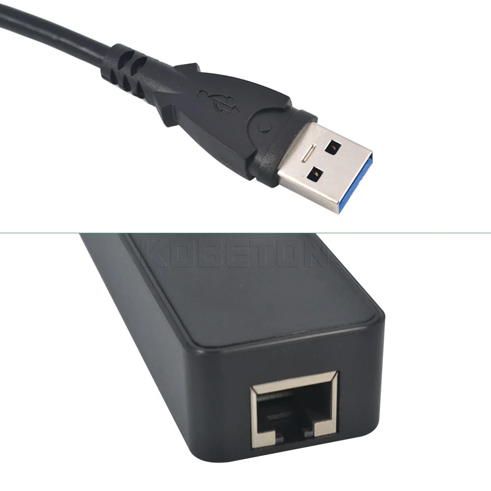 Kebidu высокое spped 3 Порты USB 0 концентратор 10/100/1000 Мбит/с на RJ45 Gigabit Ethernet LAN проводной