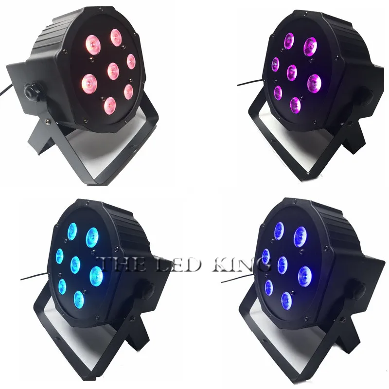 1 шт. Американский DJ плоский SlimPar Quad 7 RGBW цвет смешивания LED 7x12W DMX свет поднятие