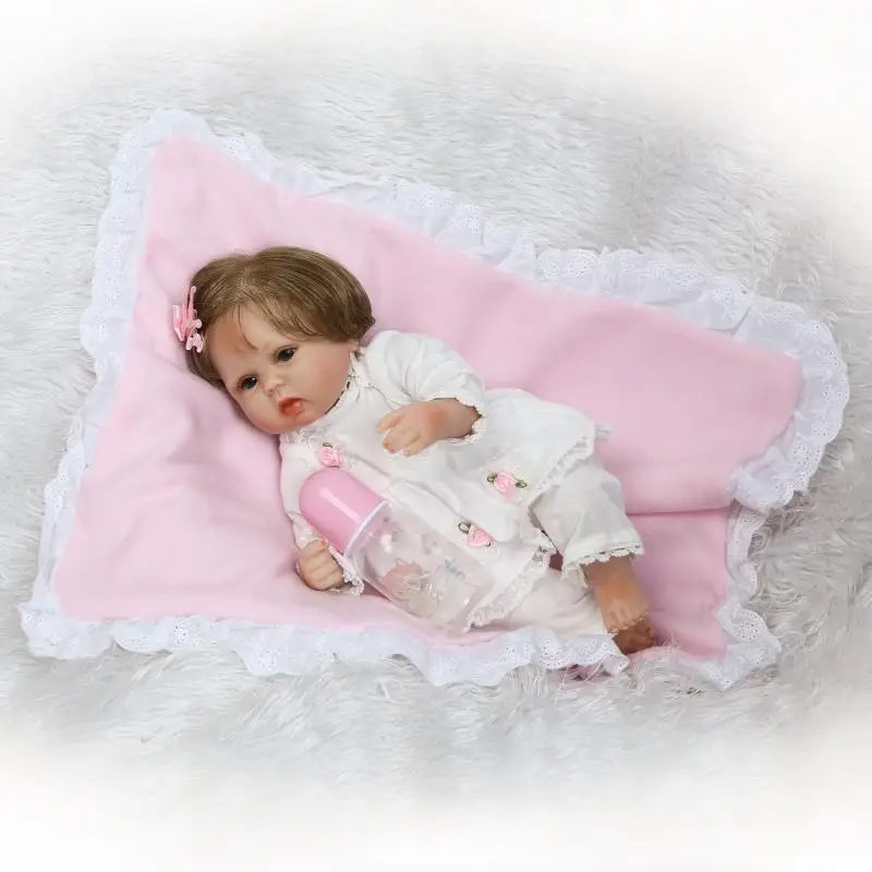 40cm Reborn Lovely Premie Baby Doll Rooted Hair and With Cloth Body Very Soft Touch and Best Gift for Children
40cm Reborn Lovely Premie Baby Doll Rooted Hair and With Cloth Body Very Soft Touch and Best Gift for Children