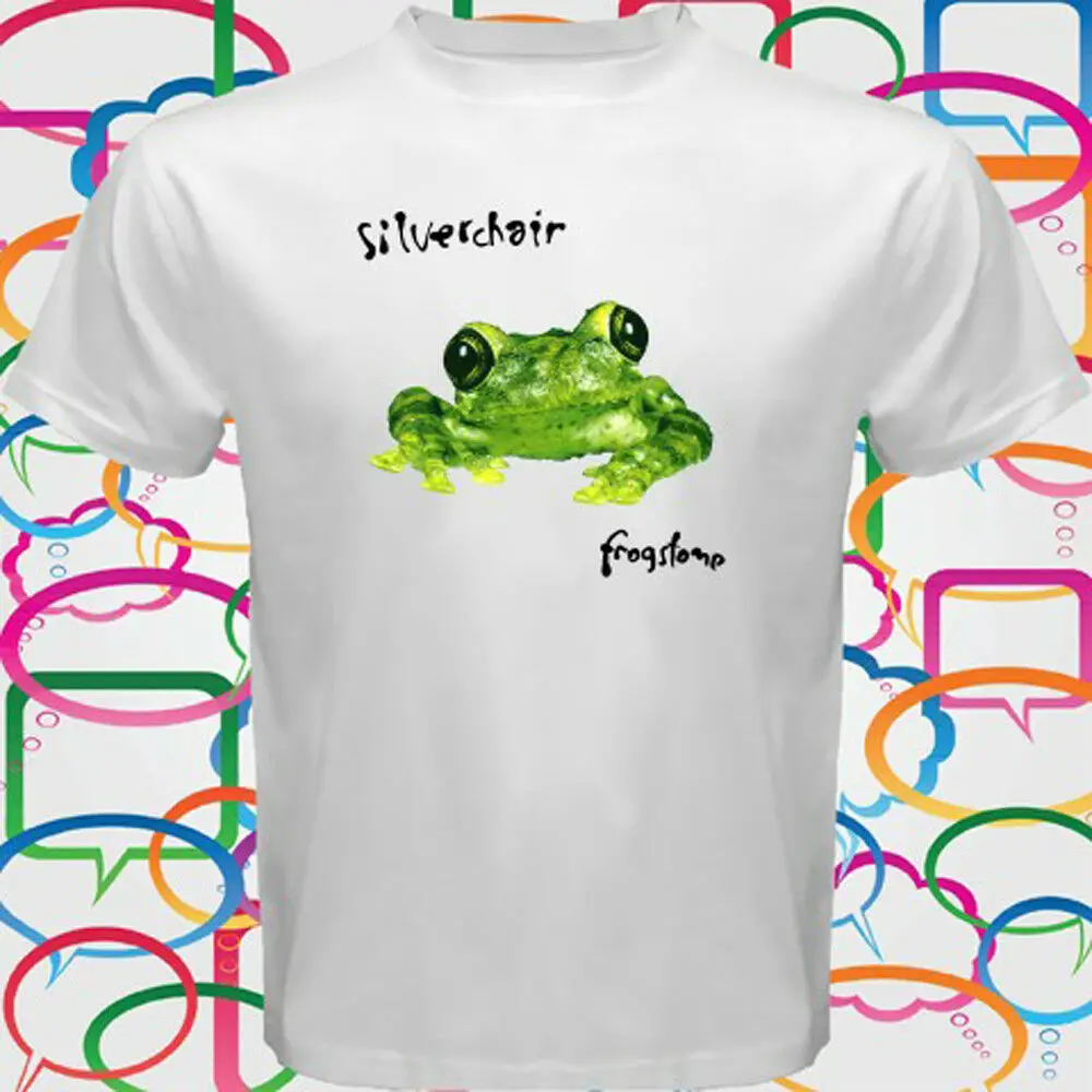 Silverchair Frogstomp Frog stomp мужская белая футболка Размер S до 3XL|Мужские футболки| |