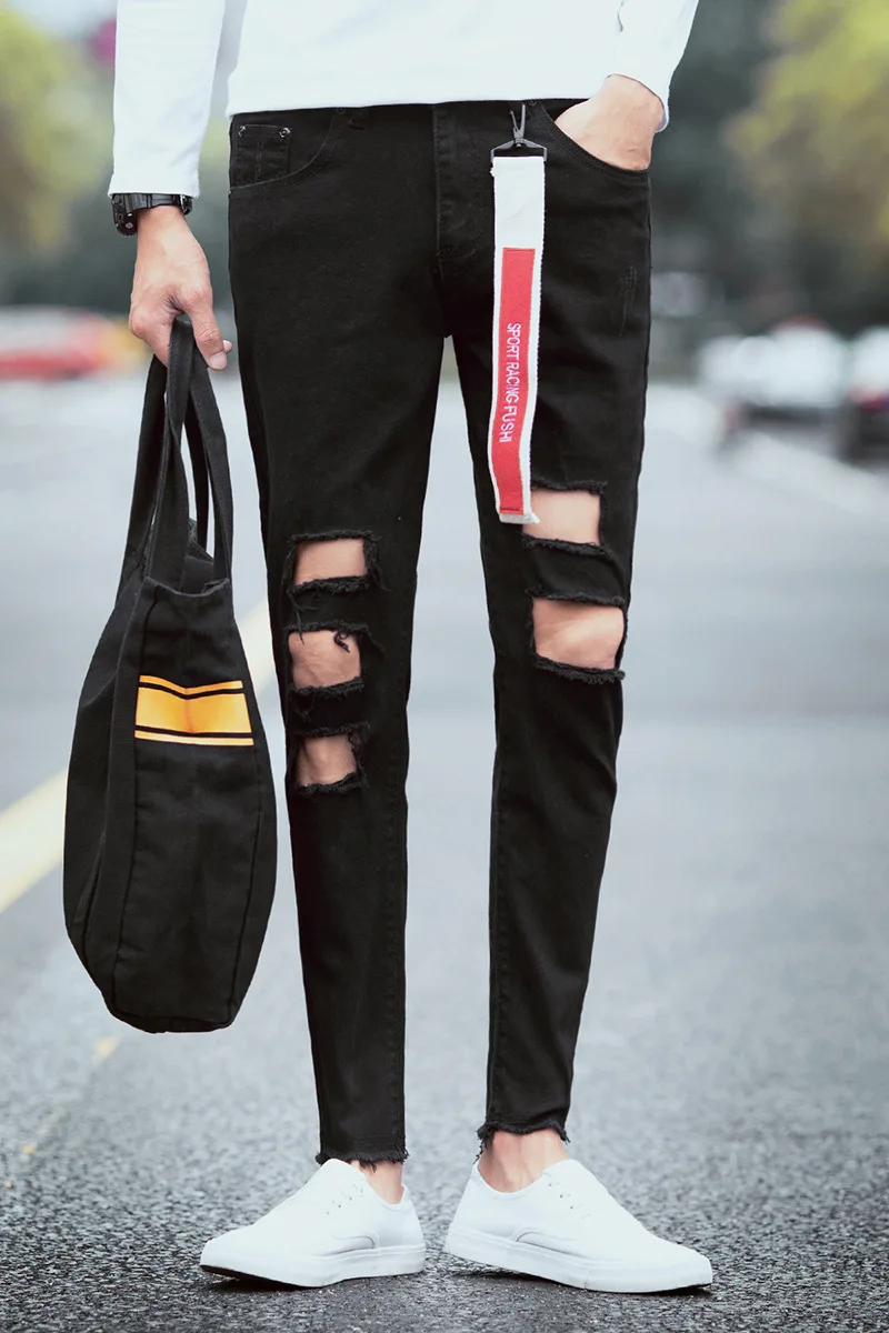 Fashion 2020 Summer washing black big hole feet slightly relaxed leisure restoring Vintage Denim overalls jeans male beggar
Fashion 2020 Summer washing black big hole feet slightly relaxed leisure restoring Vintage Denim overalls jeans male beggar