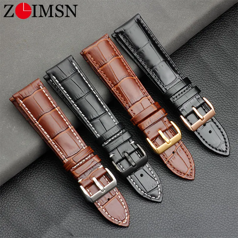 ZLIMSN Genuine Leather Watch Strap 16mm 18mm 20mm 22mm 24mm Watch Band for Tissot Seiko DW Longines samsung gear huawei watch GT
ZLIMSN Genuine Leather Watch Strap 16mm 18mm 20mm 22mm 24mm Watch Band for Tissot Seiko DW Longines samsung gear huawei watch GT