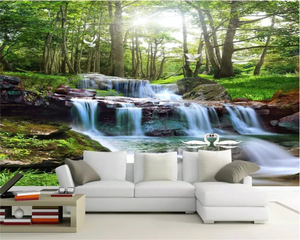 beibehang Custom size Modern classic eco wall paper papel de parede 3d wallpaper landscape waterfall living room TV background
beibehang Custom size Modern classic eco wall paper papel de parede 3d wallpaper landscape waterfall living room TV background