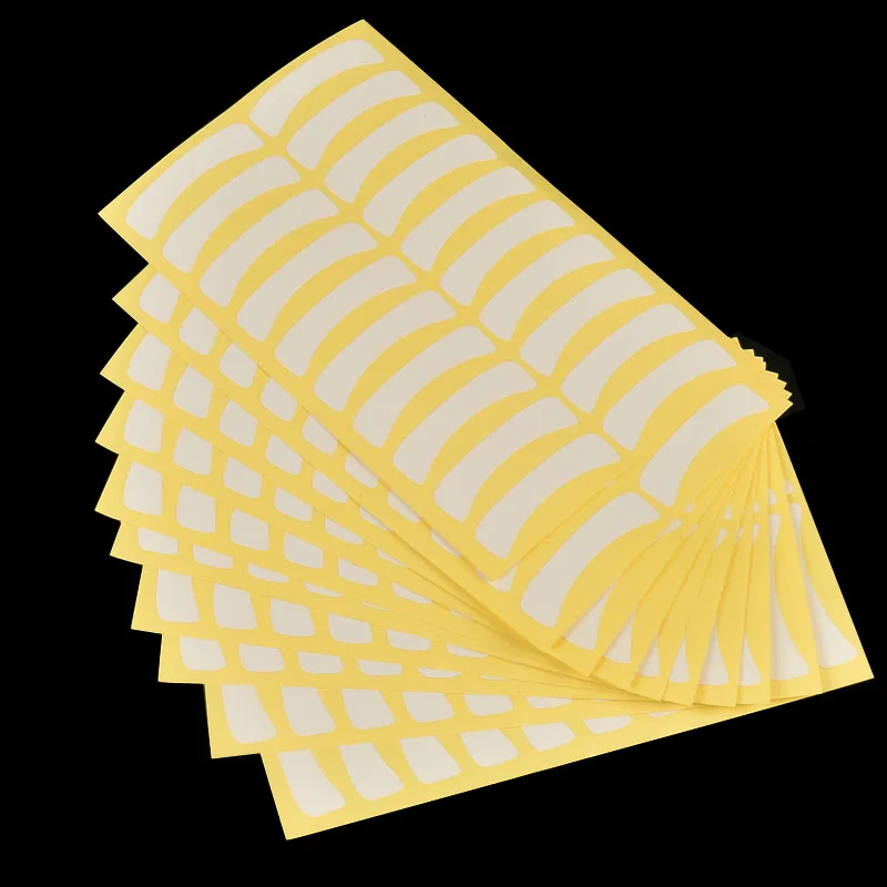 100 пар белые тканевые накладки для наращивания ресниц s образные клейкая лента