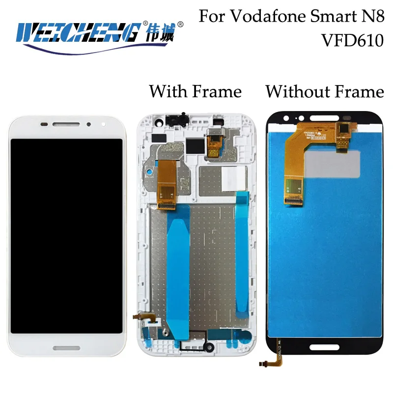 Новый дисплей для Vodafone Smart N8 ЖК-дисплей + кодирующий преобразователь сенсорного экрана в сборе с рамкой для lcds VFD610 ЖК-дисплей VFD 610
Новый дисплей для Vodafone Smart N8 ЖК-дисплей + кодирующий преобразователь сенсорного экрана в сборе с рамкой для lcds VFD610 ЖК-дисплей VFD 610