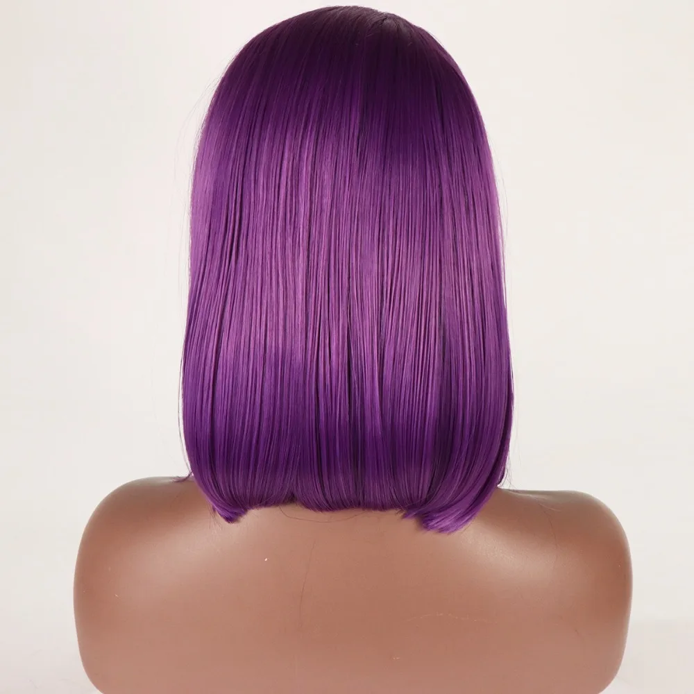 Fantasy Beauty Dark Purple Short Bob Wigs For Women High Temperature Synthetic Lace Front Wigs With Baby Hair
Fantasy Beauty Dark Purple Short Bob Wigs For Women High Temperature Synthetic Lace Front Wigs With Baby Hair