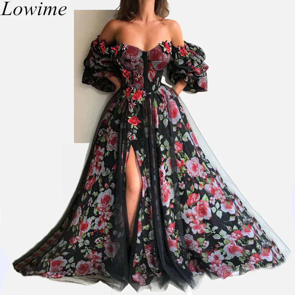 Special Floral Print elegant Evening Dresses 2019 Long A-Line Off Shoulder Backless Prom Party Gowns Sexy Robe De Soiree Dubai
Special Floral Print elegant Evening Dresses 2019 Long A-Line Off Shoulder Backless Prom Party Gowns Sexy Robe De Soiree Dubai