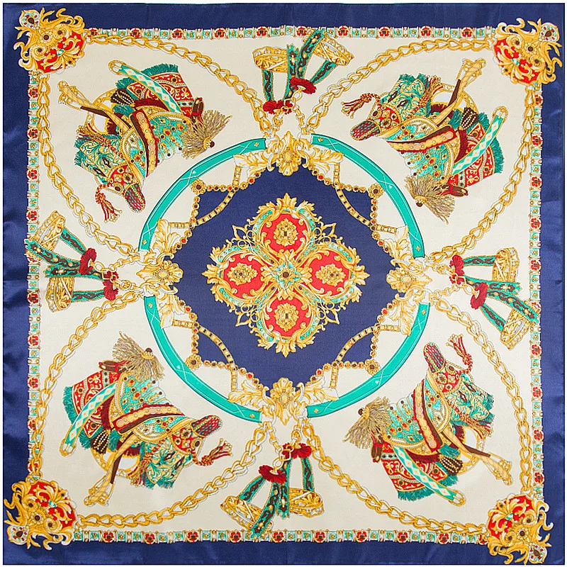 Horse Luxury Brand 90cm Square Scarf Fashion Scarves For Women Female Silk Scarf Shawl Bandana For Head Hijab Scarfs Warps
Horse Luxury Brand 90cm Square Scarf Fashion Scarves For Women Female Silk Scarf Shawl Bandana For Head Hijab Scarfs Warps