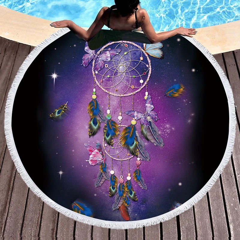 Round Large 3D Feather Printing Bath towel Women Sands Beach towel Custom print Towels Quick dry For Swimming sunbathing Yoga
Round Large 3D Feather Printing Bath towel Women Sands Beach towel Custom print Towels Quick dry For Swimming sunbathing Yoga