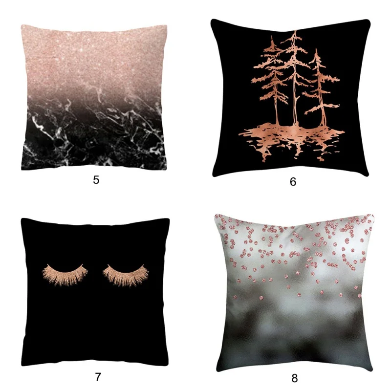 Pillow Case Rose Black Gold Cushion Cover Square Pillowcases Home Decor Cojines Funda Cojin Housse de Coussin throw Pillow Cover
Pillow Case Rose Black Gold Cushion Cover Square Pillowcases Home Decor Cojines Funda Cojin Housse de Coussin throw Pillow Cover