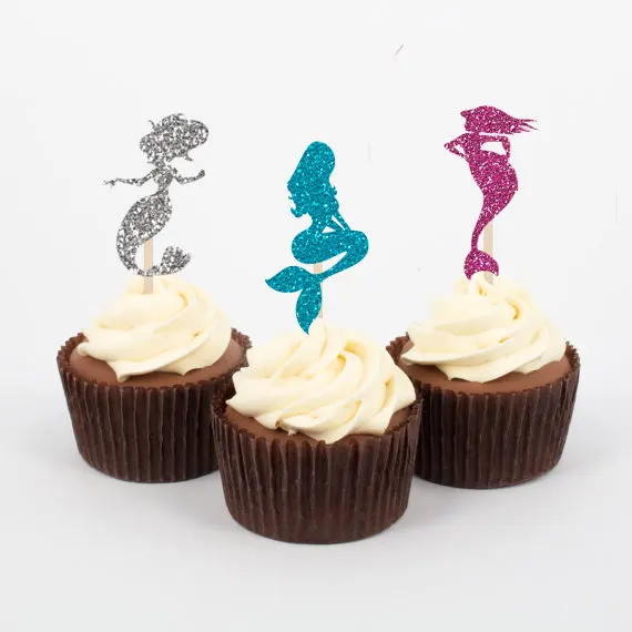 Glitter Mermaid Party Under the Sea Cupcake Toppers birthday beach Wedding Bridal Shower Engagement event food picks
Glitter Mermaid Party Under the Sea Cupcake Toppers birthday beach Wedding Bridal Shower Engagement event food picks