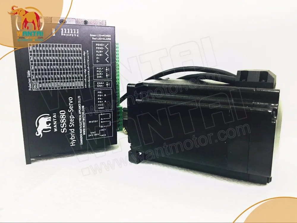 Closed loop Stepper Motor Nema34 with 1286 Oz-in,6A & Closed loop Driver SS880 cheap CNC kit Simple Servo Stepper Motor kit
Closed loop Stepper Motor Nema34 with 1286 Oz-in,6A & Closed loop Driver SS880 cheap CNC kit Simple Servo Stepper Motor kit