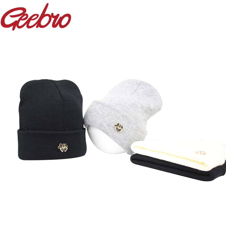 Geebro Fashion Brand Hat Gentlewoman Butterfly Hat for Women Solid Winter Knitted Hats Cotton Beanies Female Bonnet Cap JS230
Geebro Fashion Brand Hat Gentlewoman Butterfly Hat for Women Solid Winter Knitted Hats Cotton Beanies Female Bonnet Cap JS230