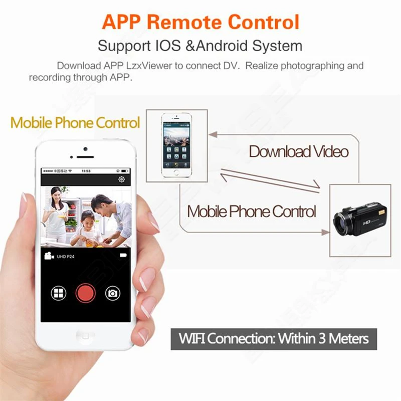 Ordro HDV-Z80 10x Optical Zoom HD 1080P Digital Video Camera 5X Digital Zoom Remote Control Camcorder 3'' Touch Screen
Ordro HDV-Z80 10x Optical Zoom HD 1080P Digital Video Camera 5X Digital Zoom Remote Control Camcorder 3'' Touch Screen