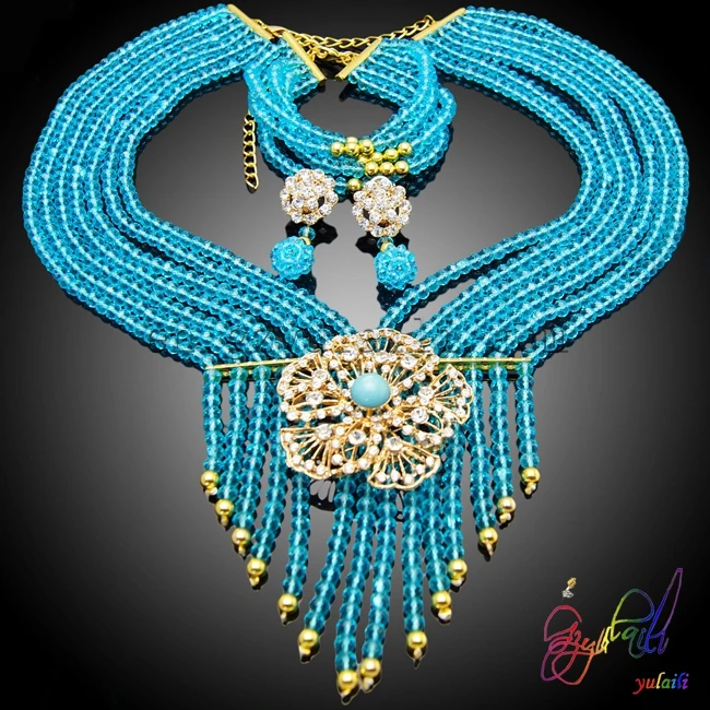 African crystal beads jewelry set most fashion jewelry necklace for wedding Guangzhou wholesale price jewelry set
African crystal beads jewelry set most fashion jewelry necklace for wedding Guangzhou wholesale price jewelry set