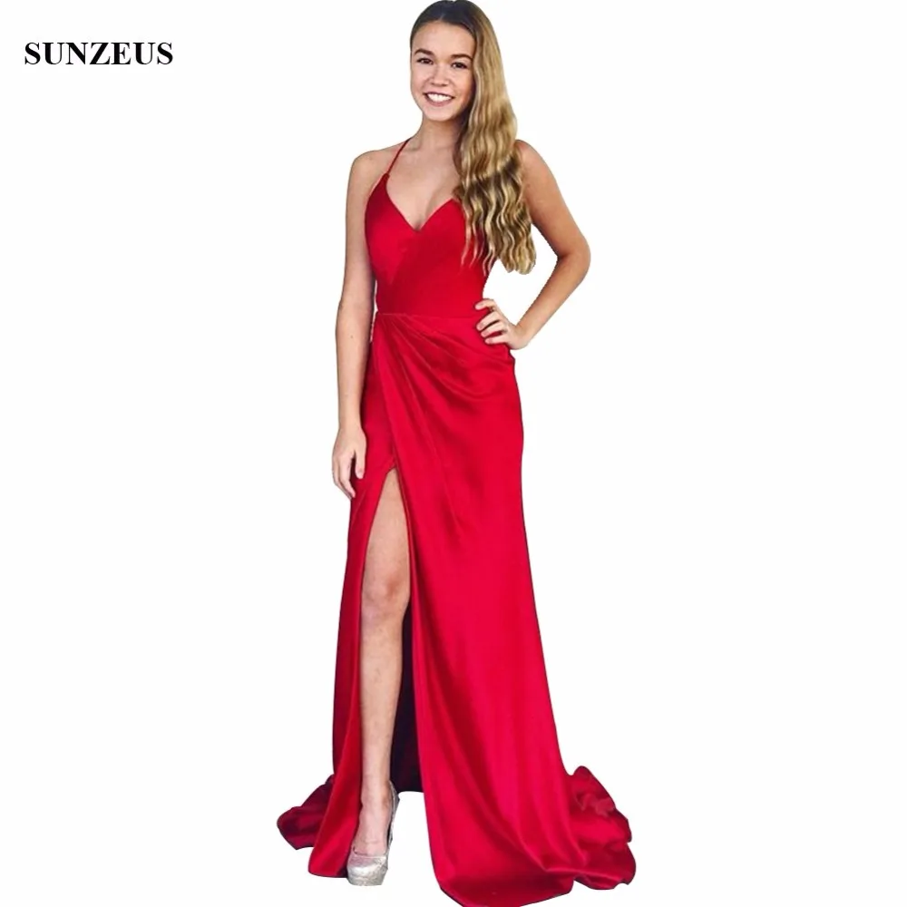 2022 Summer Sexy Slit Bridesmaids Dresses Straight Halter Neck Red Charmause Long Prom Gowns Wedding Party Dress Girl BDS041
2022 Summer Sexy Slit Bridesmaids Dresses Straight Halter Neck Red Charmause Long Prom Gowns Wedding Party Dress Girl BDS041