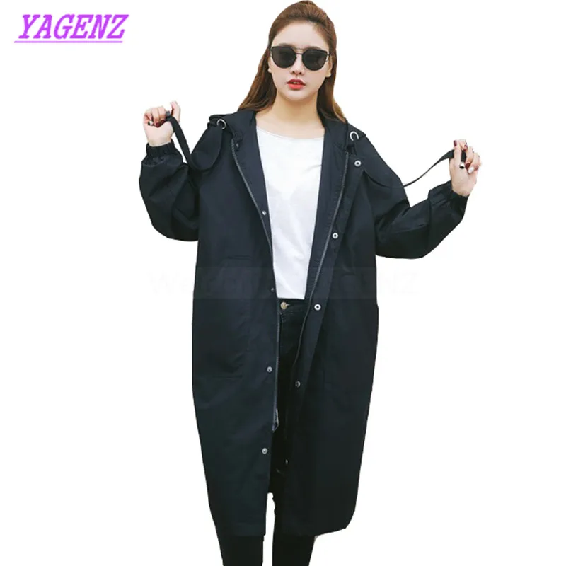 Plus size 3XL Autumn Winter Windbreaker coat Women Fashion Loose Long Trench coat Young Women Straight Hooded Gray Overcoat B290
Plus size 3XL Autumn Winter Windbreaker coat Women Fashion Loose Long Trench coat Young Women Straight Hooded Gray Overcoat B290