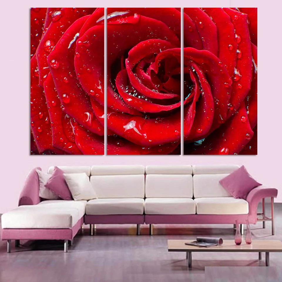Wall Art Modular Poster Home Decor Living Room 3 Pieces Red Rose Flower Framework HD Printed Modern Canvas Pictures Painting
Wall Art Modular Poster Home Decor Living Room 3 Pieces Red Rose Flower Framework HD Printed Modern Canvas Pictures Painting
