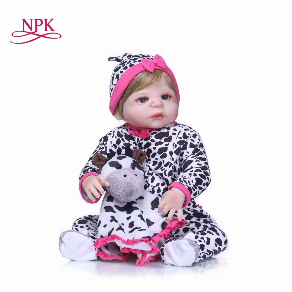 NPK Realistic About 22" Handmade full silicone Lifelike Newborn Baby Doll Reborn Soft Silicone Vinyl Gift for Girls or Boy
NPK Realistic About 22" Handmade full silicone Lifelike Newborn Baby Doll Reborn Soft Silicone Vinyl Gift for Girls or Boy