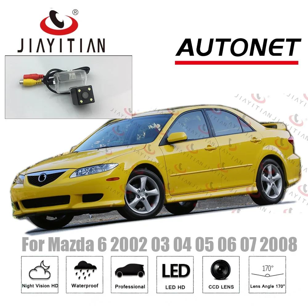 Камера заднего вида JiaYiTian для Mazda 6 2002 2003 2004 2005 2006 2007 2008 4D 5D камера номерного знака |