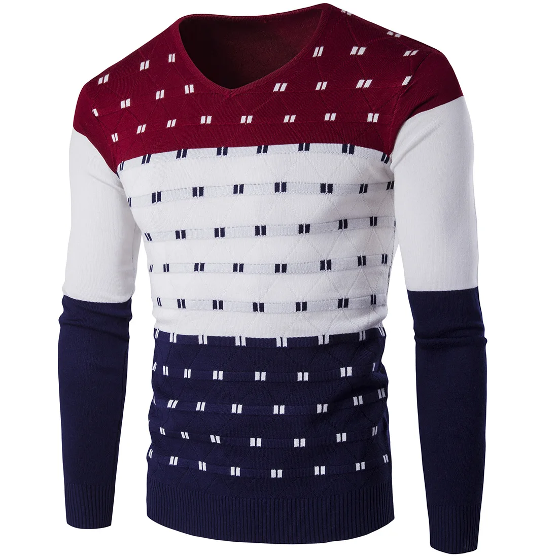Korean Clothes 2018 Autumn Winter Colorful Stripe Men Sweaters Contrast Color Warm Knit V Neck Long Sleeve Pullover Sweater Men
Korean Clothes 2018 Autumn Winter Colorful Stripe Men Sweaters Contrast Color Warm Knit V Neck Long Sleeve Pullover Sweater Men