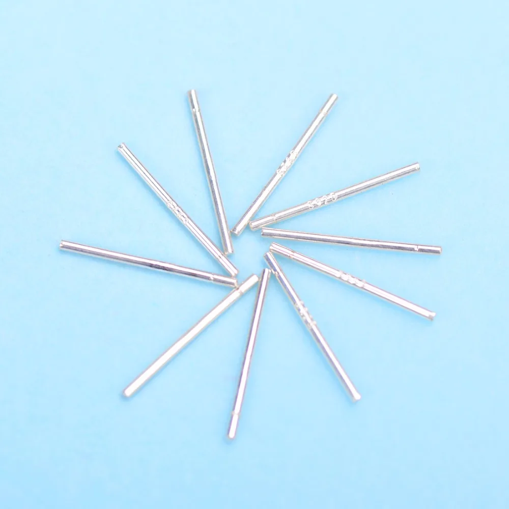 Silver Plated Thin Stick Simple Anti-allergic Stud Earrings for Women 10 pieces per set | Украшения и аксессуары