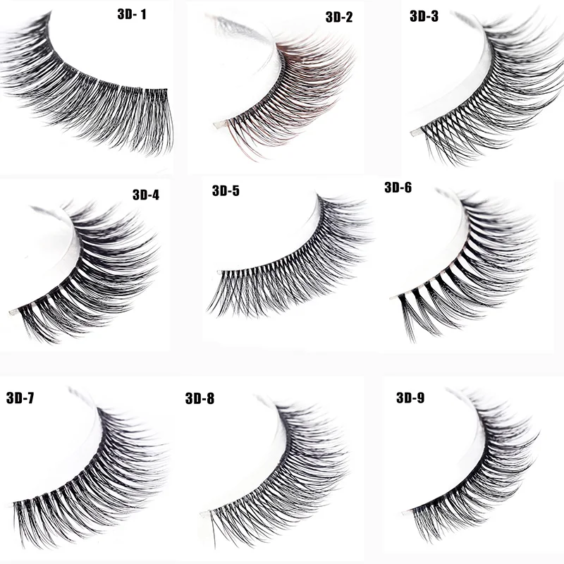 3 pairs /set 3D 9 Kinds False Eyelashes Natural Cross Thick Fake Eye Lashes Professional Makeup Tool False Lashes
3 pairs /set 3D 9 Kinds False Eyelashes Natural Cross Thick Fake Eye Lashes Professional Makeup Tool False Lashes