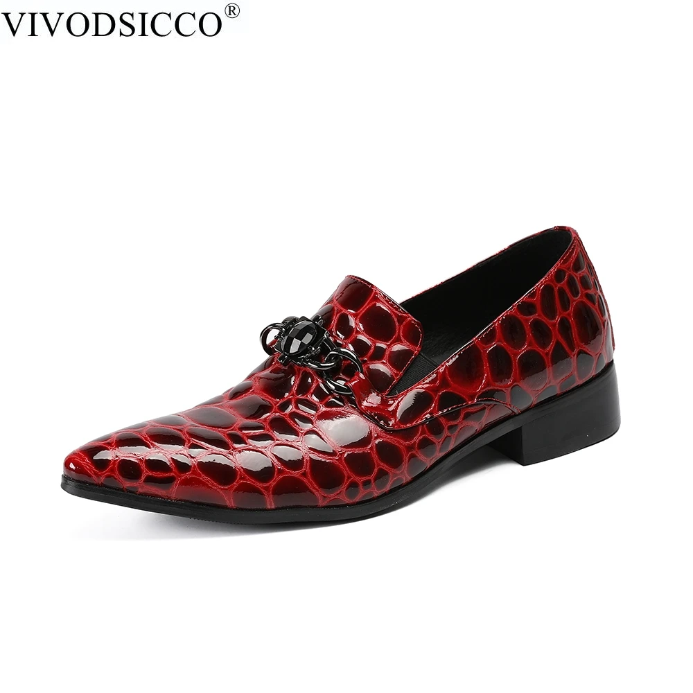 VIVODSICCO Italian Fashion Business Men Dress Shoes Genuine Leather Pointed Toe Wedding Formal Office Oxford Shoes For Men
VIVODSICCO Italian Fashion Business Men Dress Shoes Genuine Leather Pointed Toe Wedding Formal Office Oxford Shoes For Men