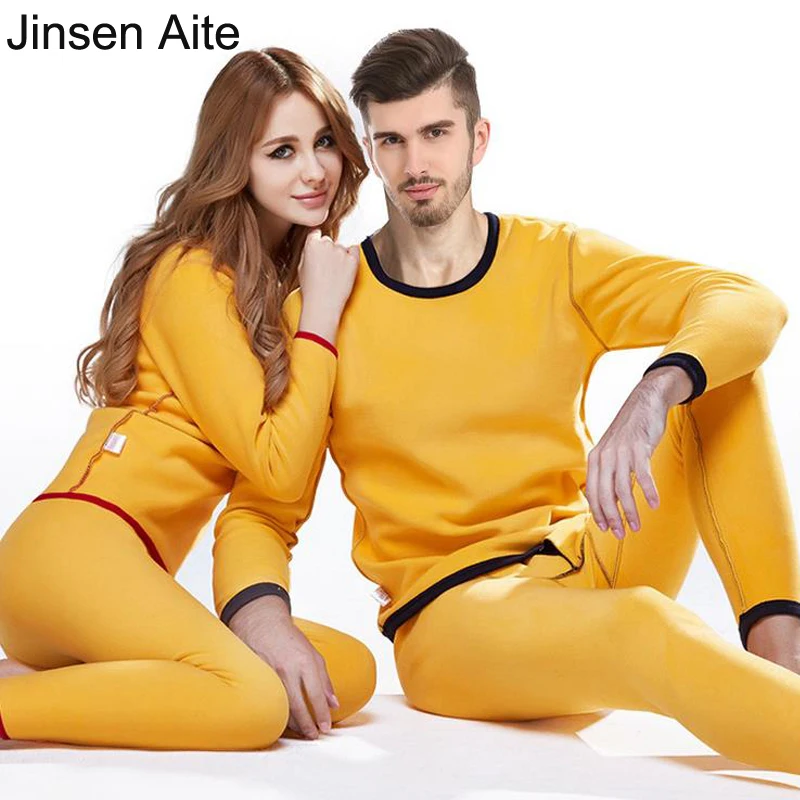 Jinsen Aite 2018 New Fleece Winter Couple Thermal Underwear Sets Thick Warm Men Pajamas Thermos Women Long Johns Plus Size JS647
Jinsen Aite 2018 New Fleece Winter Couple Thermal Underwear Sets Thick Warm Men Pajamas Thermos Women Long Johns Plus Size JS647