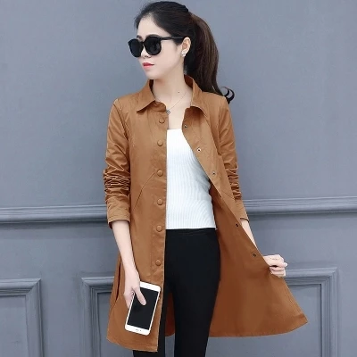 Fashion ladies windbreaker female long section 2019 spring and autumn new Korean female Slim wild thin section trend TX
Fashion ladies windbreaker female long section 2019 spring and autumn new Korean female Slim wild thin section trend TX