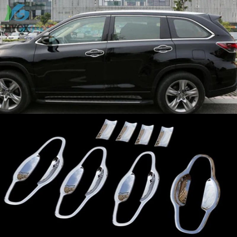 ACCESSORIES FIT FOR TOYOTA HIGHLANDER KLUGER 2014 2015 CHROME DOOR HANDLE BOWL COVER CUP CAVITY MOLDING TRIM 
ACCESSORIES FIT FOR TOYOTA HIGHLANDER KLUGER 2014 2015 CHROME DOOR HANDLE BOWL COVER CUP CAVITY MOLDING TRIM