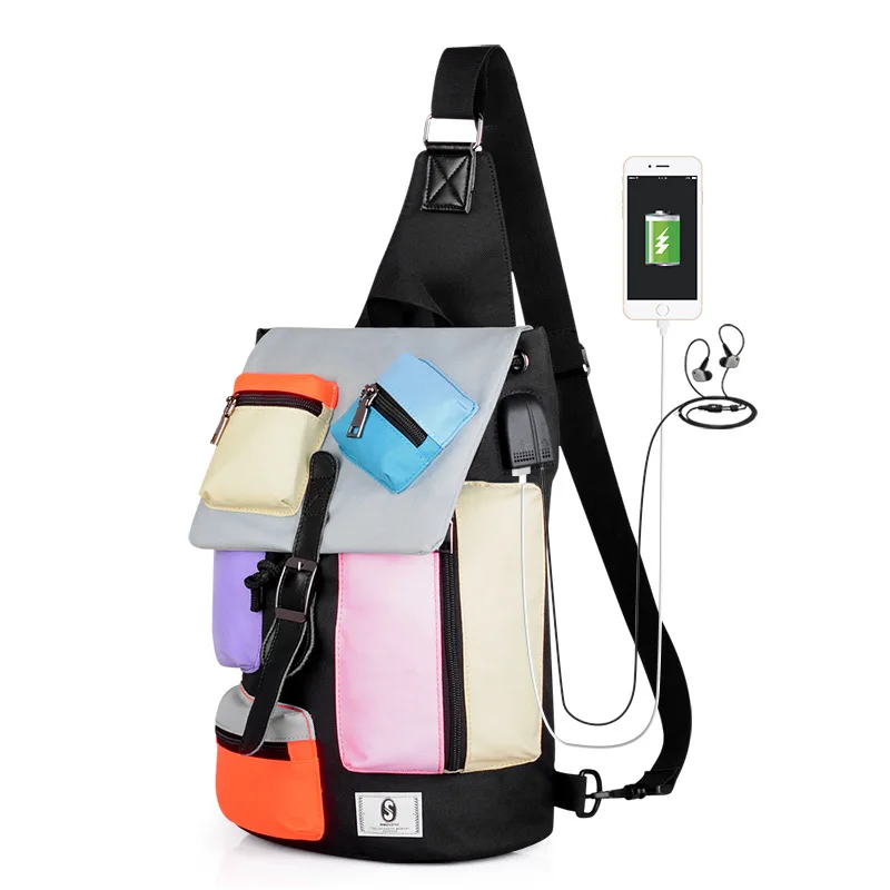 New 2018 Crossbody Bags Men Chest Pack Fashion Colorful Male Chest Bag USB Charge Anti-theft Chest Bags Shoulder Messengers Bag
New 2018 Crossbody Bags Men Chest Pack Fashion Colorful Male Chest Bag USB Charge Anti-theft Chest Bags Shoulder Messengers Bag