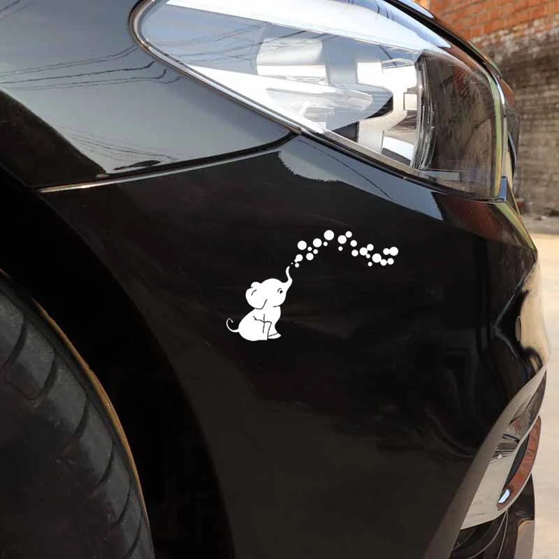 YJZT 14.8CM*9.6CM Lovely Elephant Bubbles Nursery Vinyl Decoration Black/Silver Car Sticker C22-0787
YJZT 14.8CM*9.6CM Lovely Elephant Bubbles Nursery Vinyl Decoration Black/Silver Car Sticker C22-0787