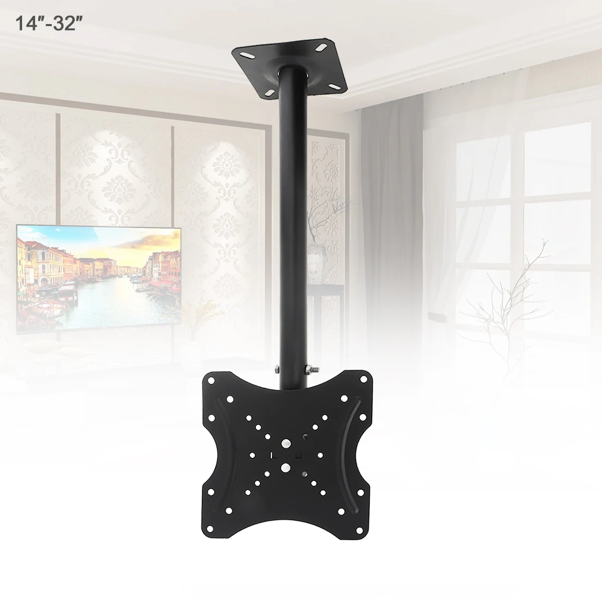 Universal 25KG Adjustable TV Flat Panel Wall Hanger Support 360° Rotation with Cable Clip for 14 - 32 Inch LCD LED TV Monitor
Universal 25KG Adjustable TV Flat Panel Wall Hanger Support 360° Rotation with Cable Clip for 14 - 32 Inch LCD LED TV Monitor