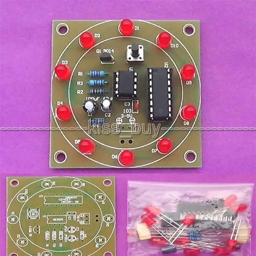DIY Электронный Обучающий набор Колесо Фортуны Набор произведенные электронные