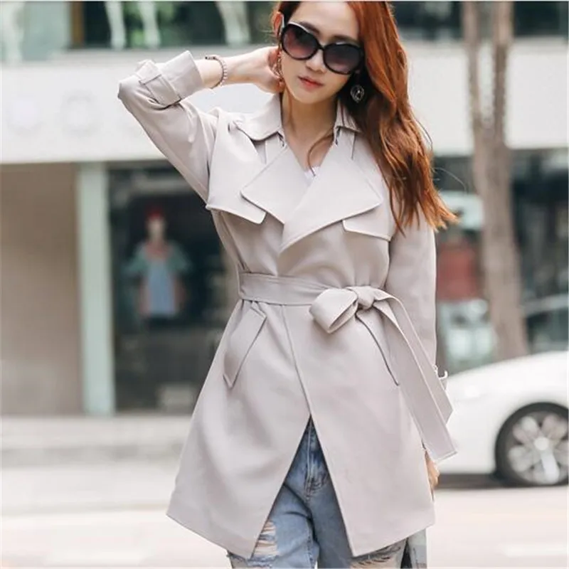 New Korea 2017Loose Big Yards Women Spring Autumn Slim Coat Pure Color Lapels Long Sleeve Fashion High-end Charm WomenQ423
New Korea 2017Loose Big Yards Women Spring Autumn Slim Coat Pure Color Lapels Long Sleeve Fashion High-end Charm WomenQ423