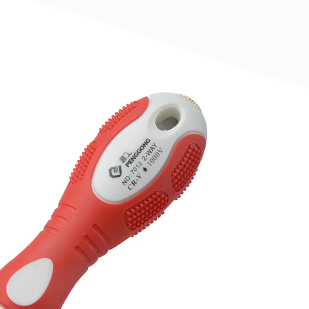 6mm Dual Purpose Screwdriver Tool Multi-function Phillips and Slotted Screwdriver Hand Tools 100-1000V Test Pencil
6mm Dual Purpose Screwdriver Tool Multi-function Phillips and Slotted Screwdriver Hand Tools 100-1000V Test Pencil